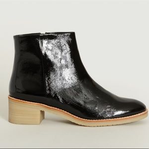 Sessun Glossy Leather Booties
